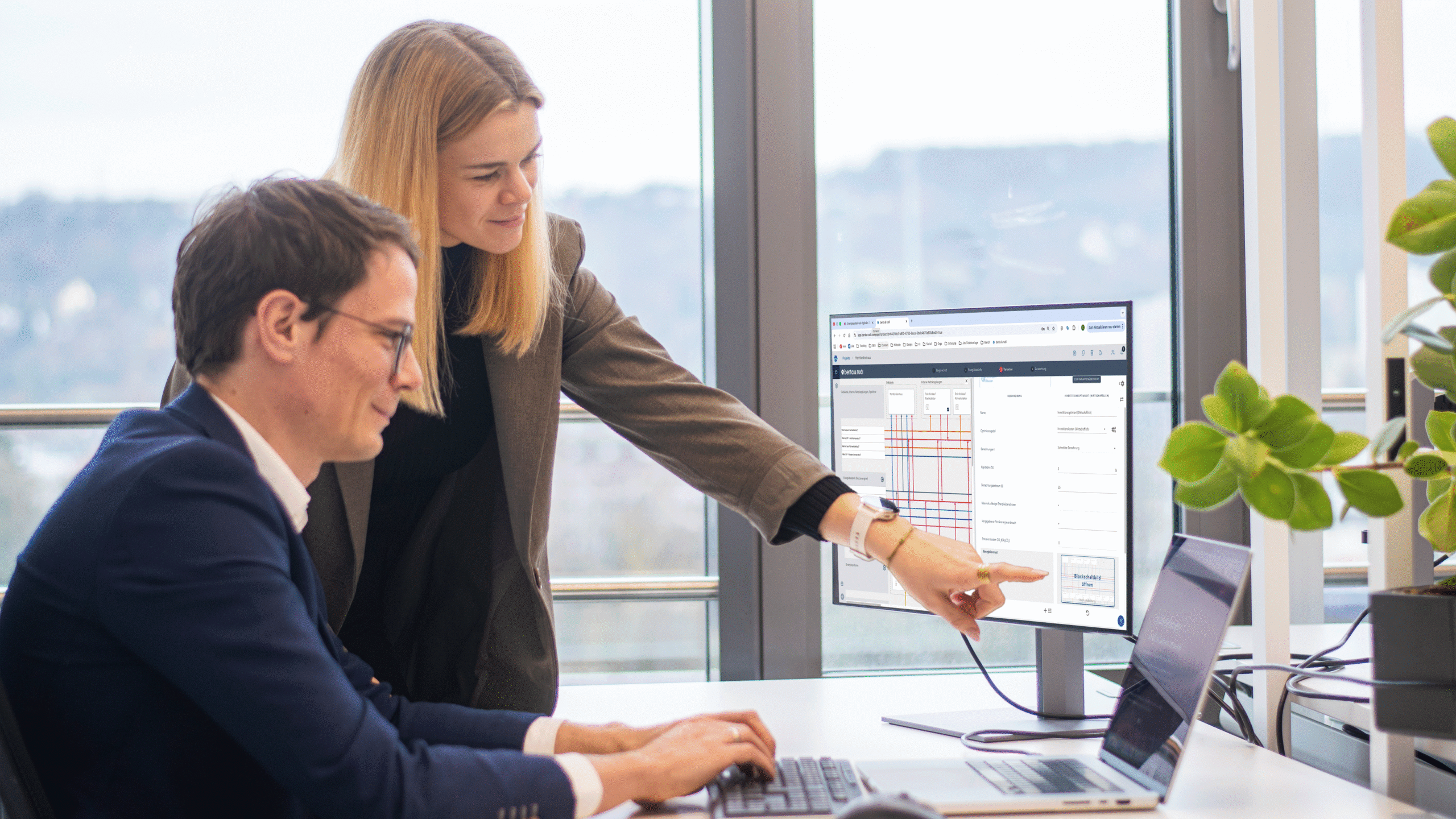 Enablement: Lupix Energy begleitet die Arbeit im eigenen Energiemodell am Bildschirm